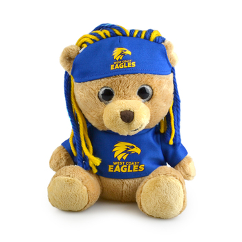 Korimco 20cm AFL Sparkle Fanatic West Coast Soft Toy 3y+