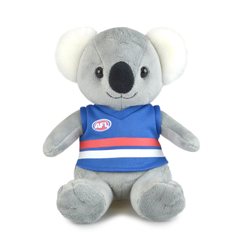 Korimco 20cm AFL Koala w/ Bulldogs Soft Stuffed Toy 3y+