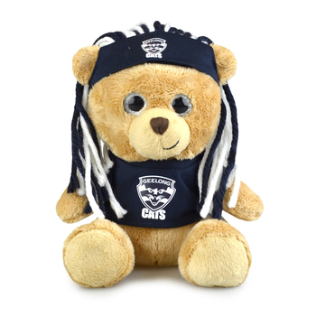 AFL Sparkle Fanatic Geelong Soft Animal Plush Toy 20cm - Navy