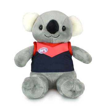 Korimco AFL 20cm Koala Melbourne Demons Kids/Children Soft Toy 3y+
