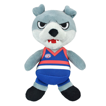 AFL W Bulldogs Rascal Mascot 20cm Plush Kids/Children Soft Toy