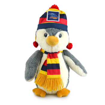 Korimco 27cm AFL Penguin Adelaide Soft Stuffed Toy 3y+