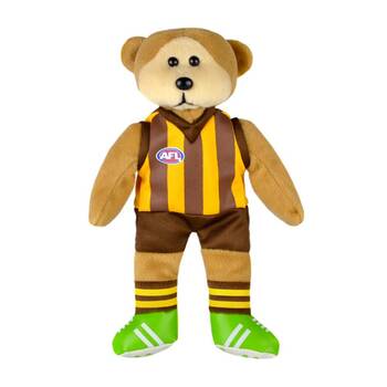 AFL Magic Play Hawthorn (D) Kids 30cm Soft Collectable Bear Toy 3y+
