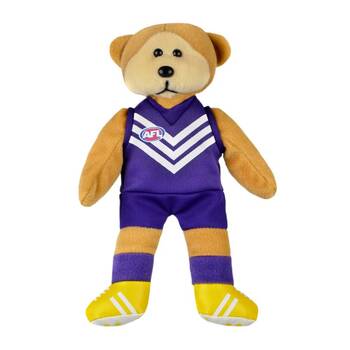 AFL Magic Play Fremantle (D) Kids 30cm Soft Collectable Bear Toy 3y+