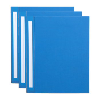 3PK Marbig Deluxe PE 4 D-Ring 25mm A4 Binder File Organiser - Blue