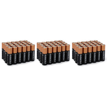 3x 24pc Duracell Coppertop AA Size Alkaline Batteries