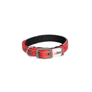 AgBoss Working Farm Pet Dog Collar Reflective Black 0.025x55cm 22 inch