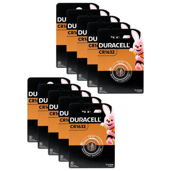 10PK Duracell CR1632 3V Lithium Coin Battery Pack Single-Use Batteries
