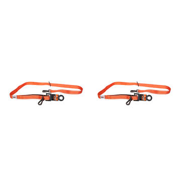 2PK AgBoss Working Farm Dog Lead Reflective Orange 0.025x120cm 48 inch