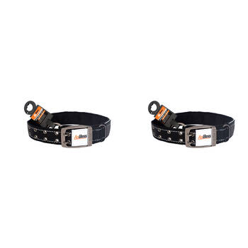 2PK AgBoss Working Farm Pet Dog Collar Reflective Black 0.04x65cm 26 inch