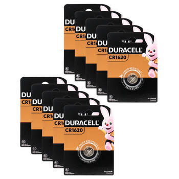 10PK Duracell CR1620 3V Lithium Coin Battery Pack Single-Use Batteries