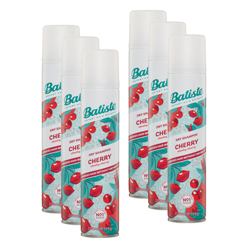 6pc Batiste 200ml Cheeky Cherry Dry Shampoo Spray