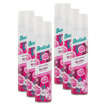 6pc Batiste 200ml Blush Flirty Floral Dry Shampoo Spray