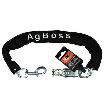AgBoss Dog Ute/Car Chain With Quick & Easy Release Black 4x500mm