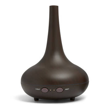 Milano Decor 200ml Ultrasonic Aroma Diffuser 15x20cm - Dark Wood Grain