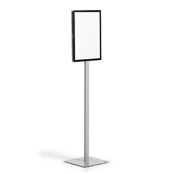 Durable Info Stand Floor Basic A3 Document Holder - Silver