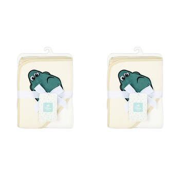 2PK Disney Toy Story Rex Baby/Kids Cotton Character Hooded Towel 76x76cm