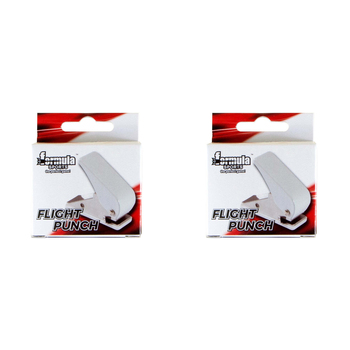 2PK Formula Sports Flight Hole Punch/Dart Wing Puncher - White