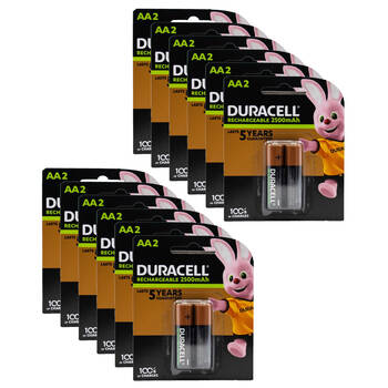 12x 2pc Duracell AA Size Alkaline Battery Pack 2500mAh Rechargeable Batteries