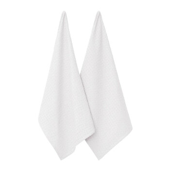 2pc J.Elliot Waffle Tea Towels 50x70cm White