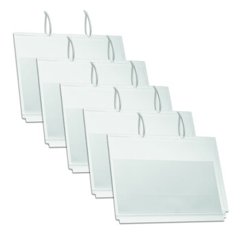 5pc Durable Water Resistant A3 Packet Sign Holder - Clear
