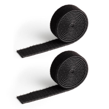 2x Durable Cavoline 2cm Self Grip Cable Tape - Black
