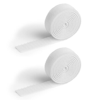 2x Durable Cavoline 2cm Self-Grip Cable Tape - White