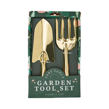2pc Annabel Trends Garden Tool Trowel/Fork Set - Gold