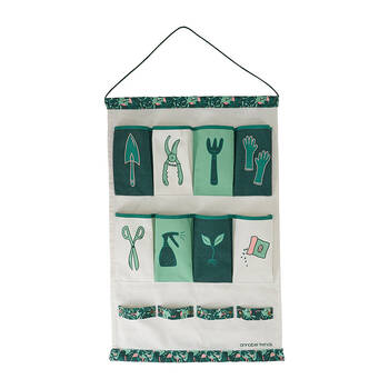 Annabel Trends Hanging Garden Tool Organiser Storage Cotton Canvas 71x48cm