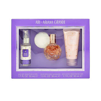 3pc Ariana Grande Ari 30ml EDP 50ml Body Mist & 50ml Body Souffle