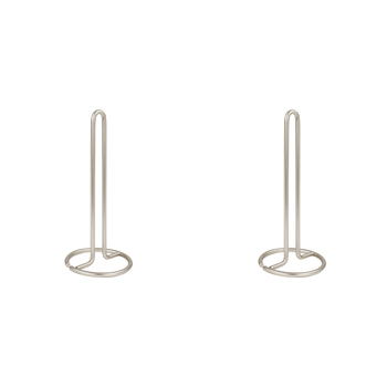 2PK Spectrum Euro Kitchen Roll Paper Towel Holder - Satin