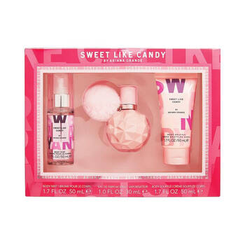 3pc Ariana Grande Sweet Like Candy 30ml EDP 50ml Body Mist & 50ml Souffle