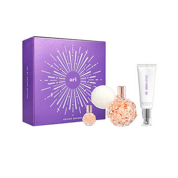 3pc Ariana Grande Ari 100ml EDP 50ml Hand & Body Cream 7.5ml EDP