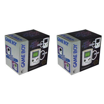 2PK Nintendo Game Boy 295ml Heat Change Coffee Mug w/ Handle