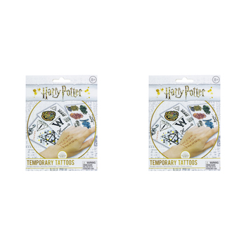 2PK Harry Potter Temporary Tattoos Kids/Children Body Art 8y+