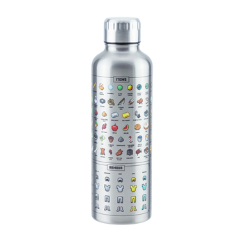 Minecraft 500ml Metal Water Bottle Double Walled - Silver