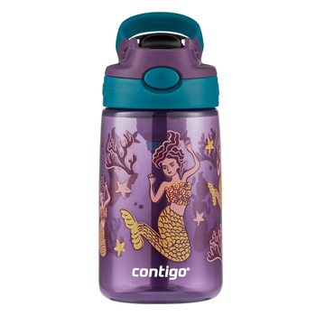 Contigo Kids Autospout 414ml Water Bottle Straw Mermaids