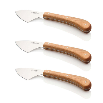 3PK Stanley Rogers Pistol Grip Hard Cheese Knife Acacia