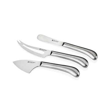 3pc Stanley Rogers Pistol Grip Stainless Steel Cheese Knife Set
