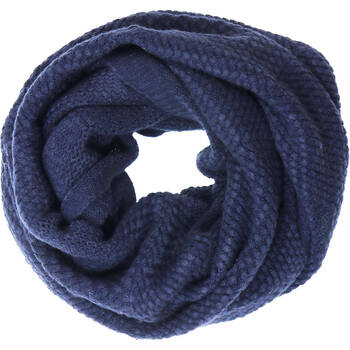 Wicked Sista Acrylic Pattern Knit Snood Neck Warmer One Size - Navy