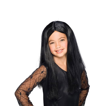 Rubies Witch Long Wig Kids Costume Accessory Black 
