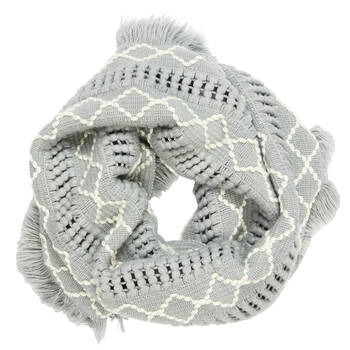 Wicked Sista Acrylic Samantha Snood Neck Warmer One Size - Light Grey