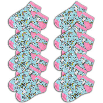 8PK Wicked Sista Cotton Unicorn Magic Women's Ankle Socks One Size 6-10