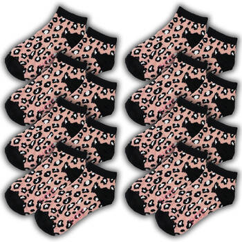 8PK Wicked Sista Cotton Animal Print Women's Ankle Socks One Size 6-10