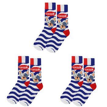 3PK Wicked Sista Bonjour Soft Cotton Socks One Size 6-10