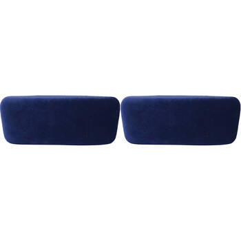 2PK Wicked Sista Velvet Polyester Eyewear Storage Travel Case Holder 16x7cm Navy