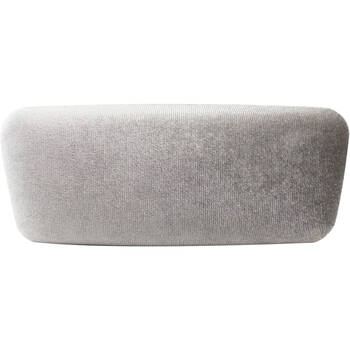 Wicked Sista Velvet Polyester Eyewear Storage Travel Case 16x7cm Pearl Grey