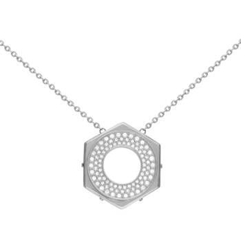 Swarovski Bolt Necklace - Crystal/Silver