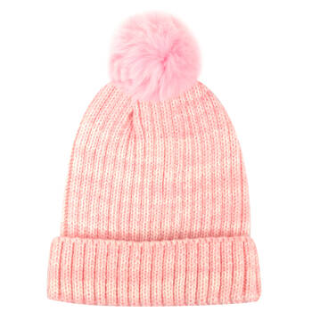 Foote Street Kids Casey Beanie Soft Acrylic Winter Hat - Pink - 2Y-3Y