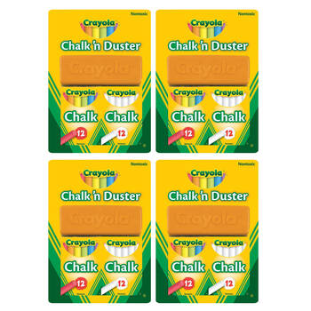 4PK Crayola Chalk N Duster